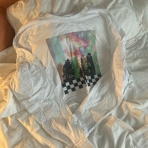 Vans Cropped Long Sleeve Tee